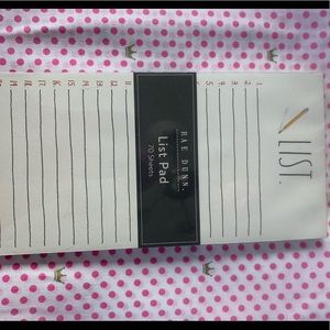 NWT Rae Dunn LIST List Pad (70 lined sheets)